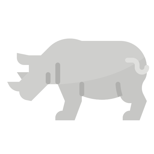 Black Rhinoceros Transparent Free PNG