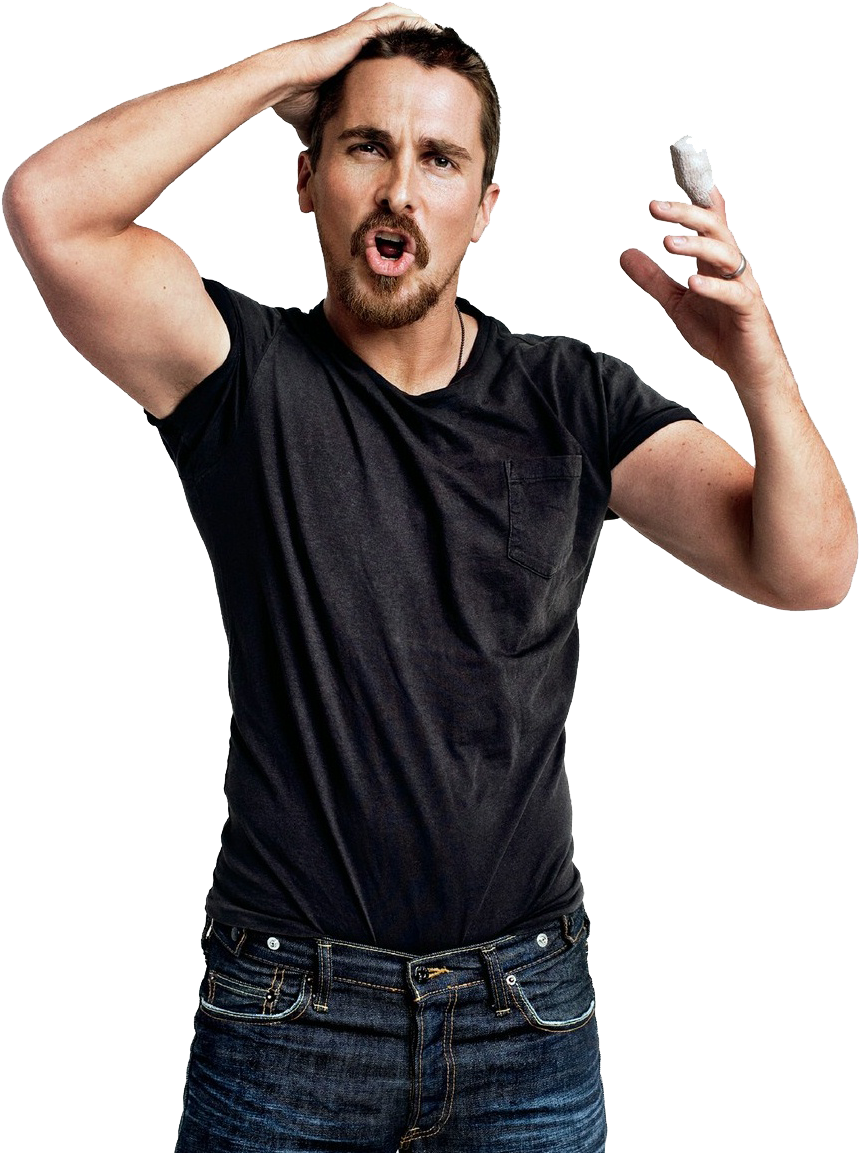 Christian Bale Background PNG Image