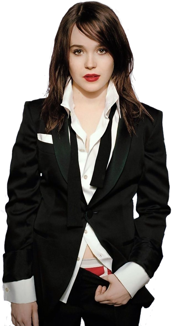 Ellen Page Transparent Background