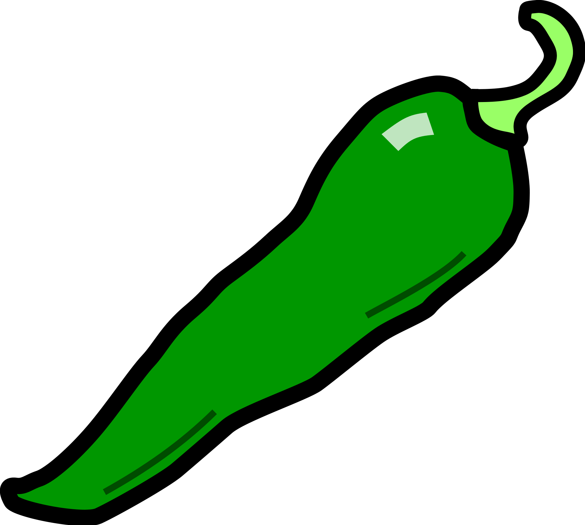 Green Chili Transparent Free PNG