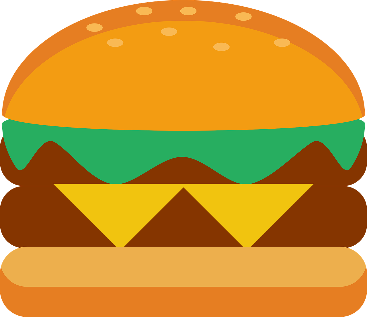 Hamburger Bun No Background