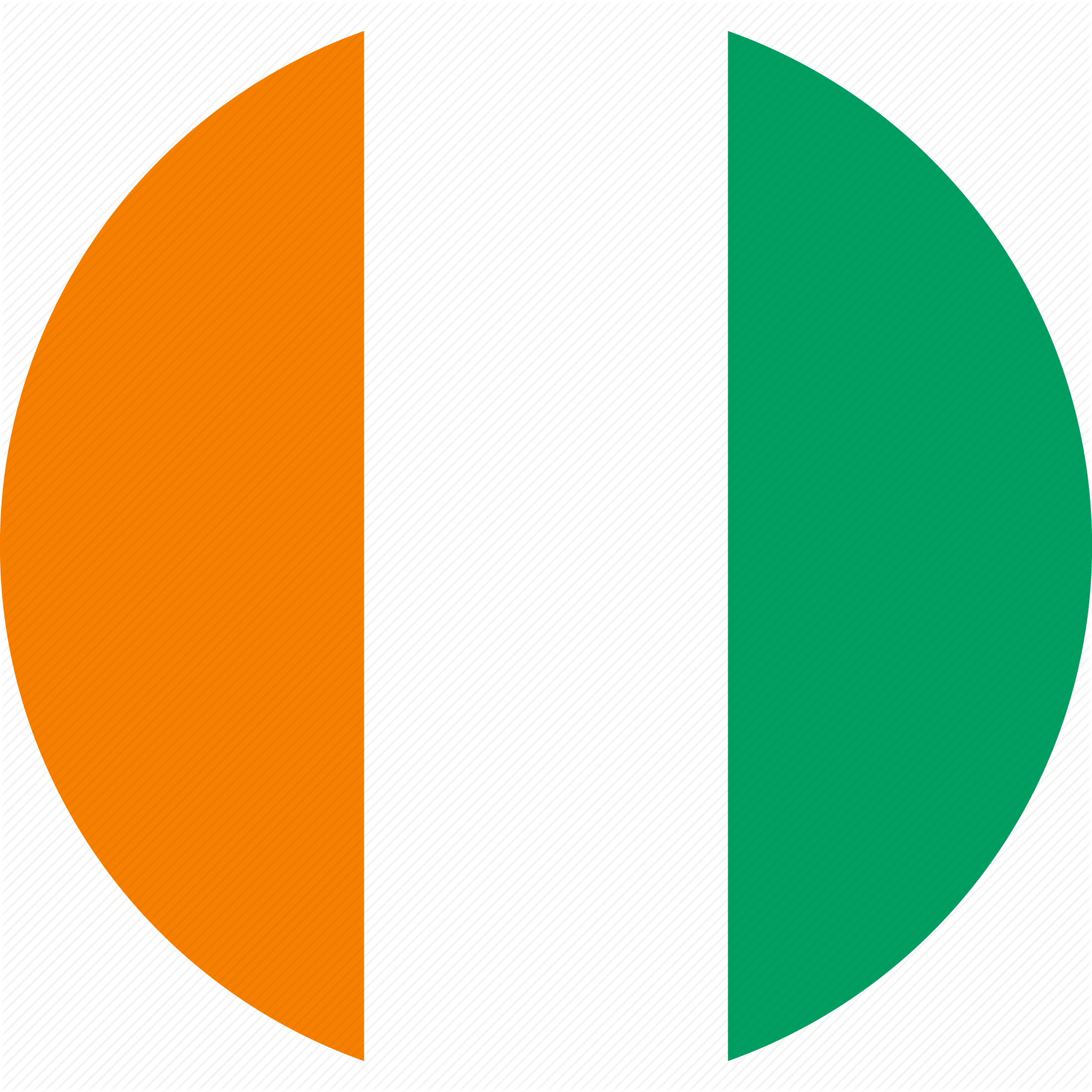 Ivory Coast Flag Background PNG Image