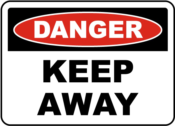Keep Out Danger Sign Transparent File