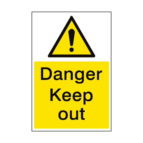 Keep Out Danger Sign Transparent PNG