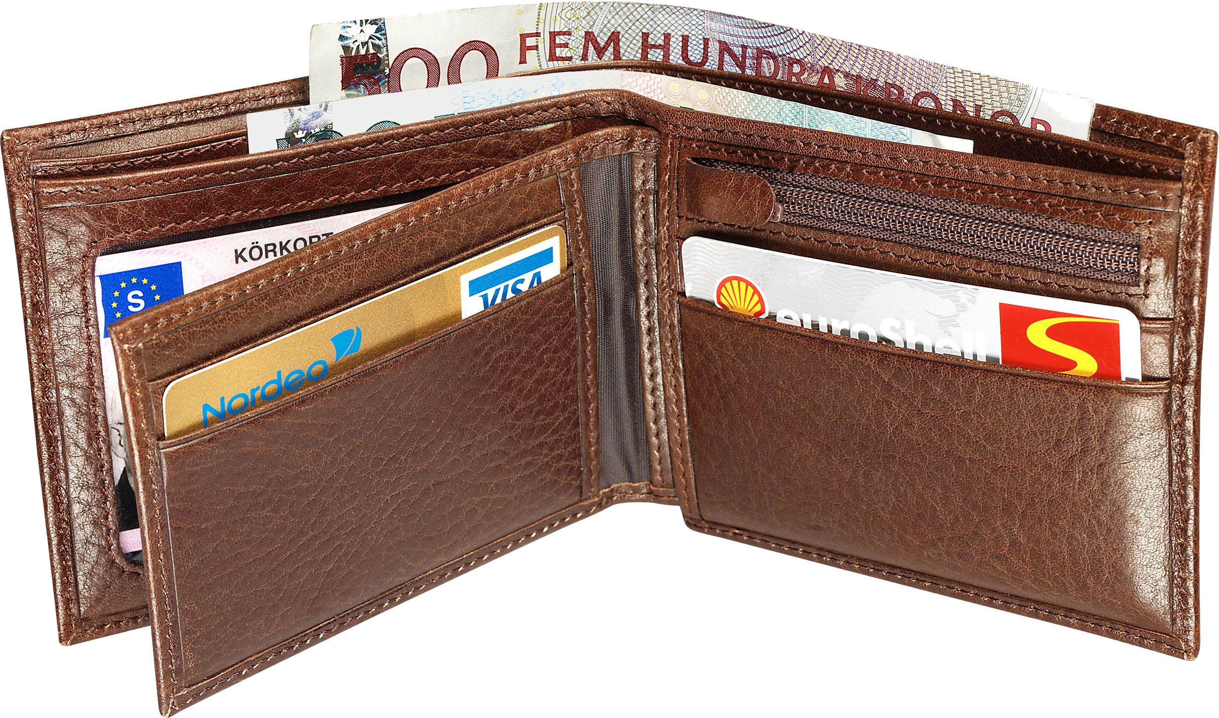 Leather Wallet Transparent Background