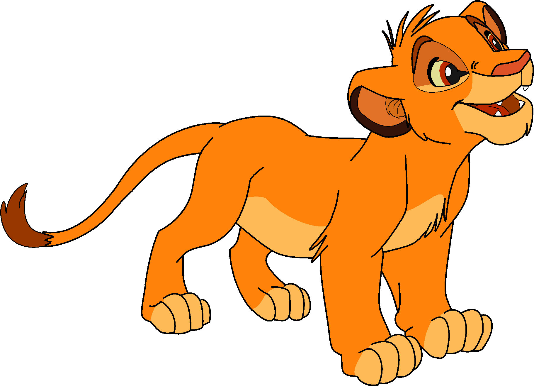 Lion Cub PNG Clipart Background