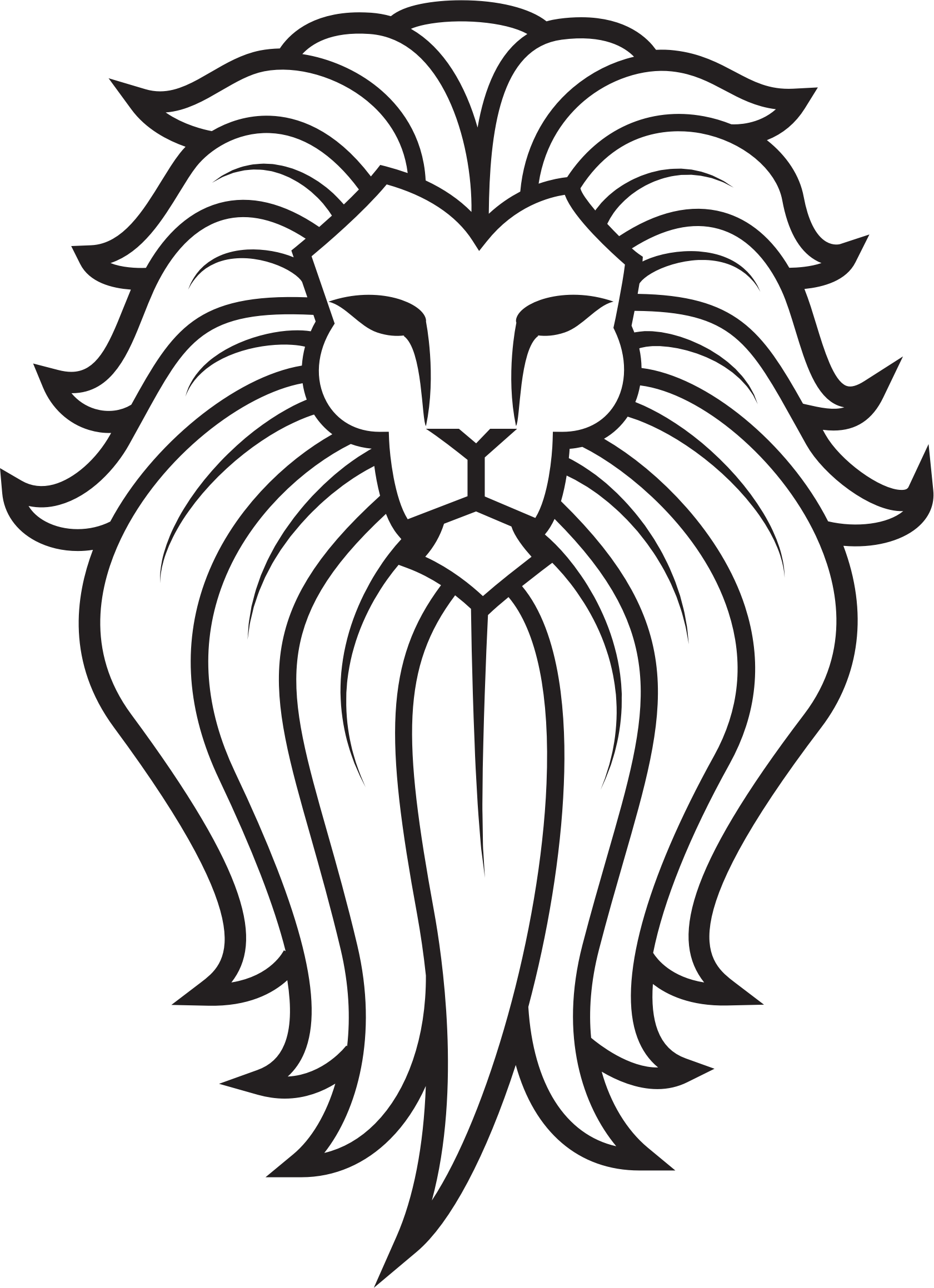Tattoo Lion  Lion Tattoo Black And White Transparent PNG  3000x3000   Free Download on NicePNG