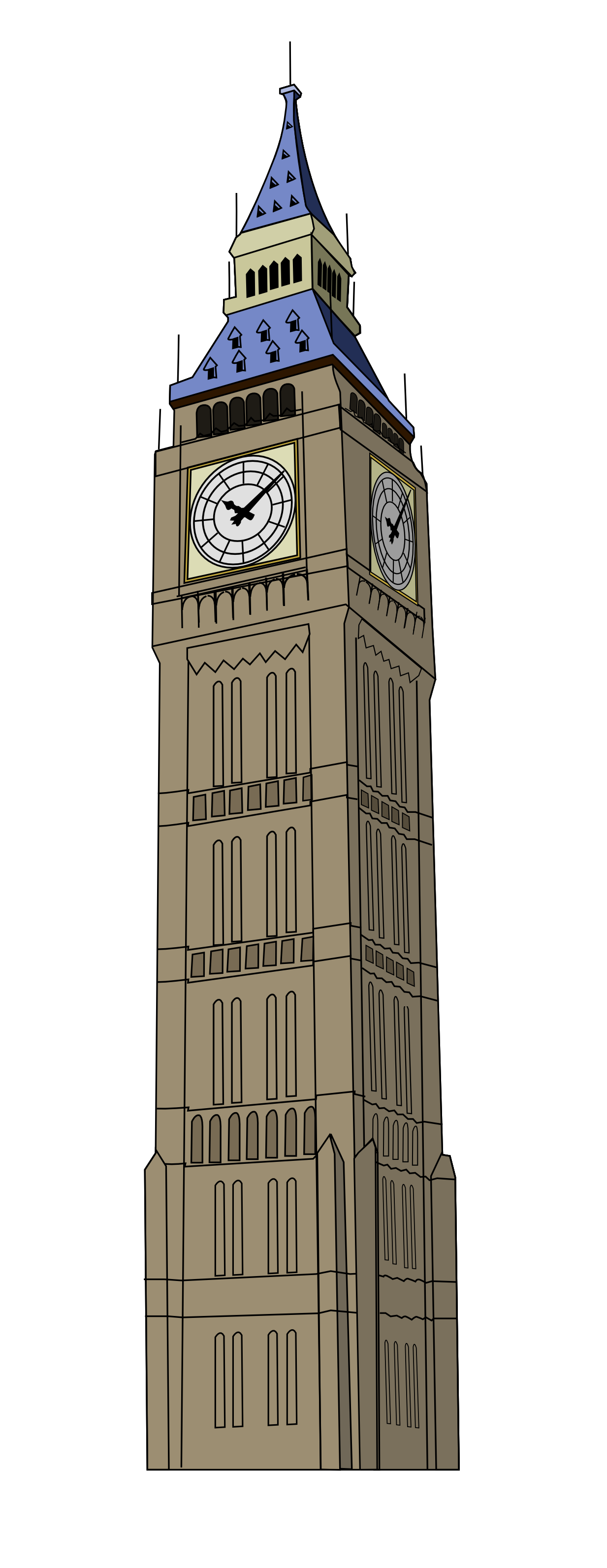 London Clock Tower PNG Pic Background
