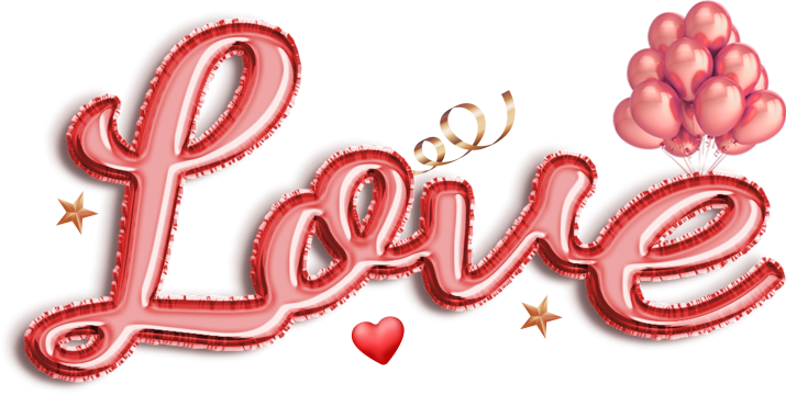 Love Text No Background