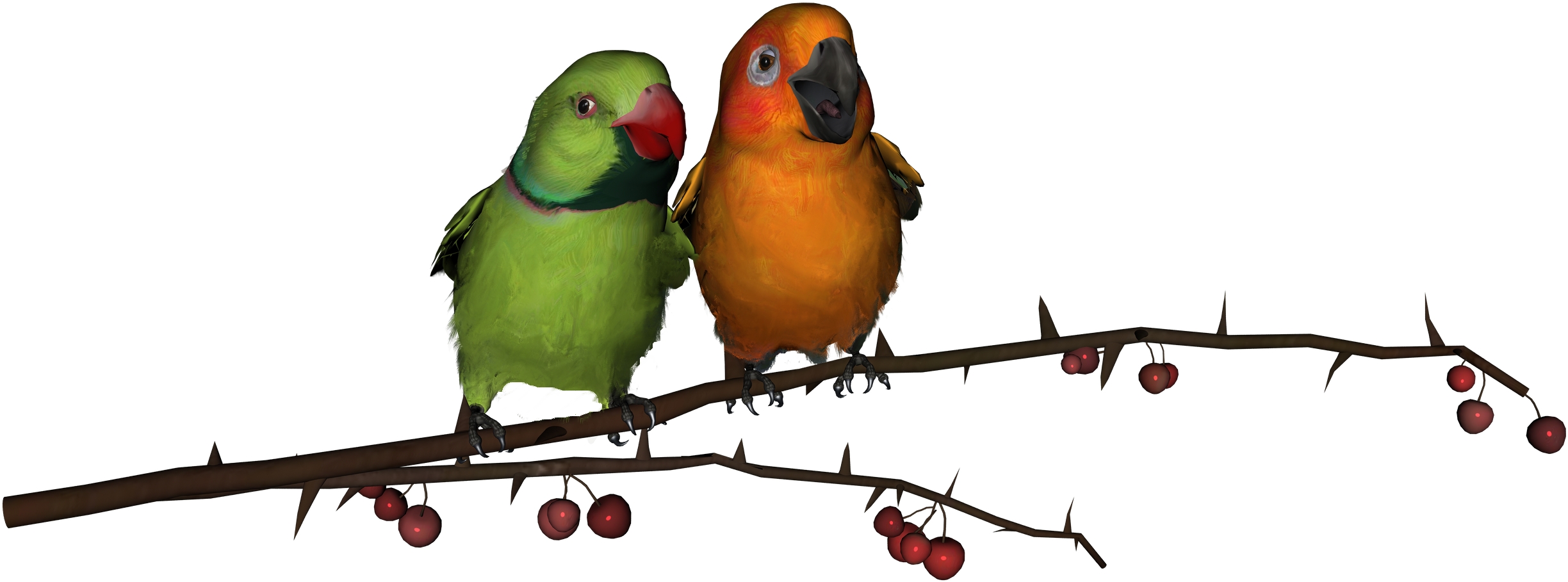 Lovebirds Free PNG