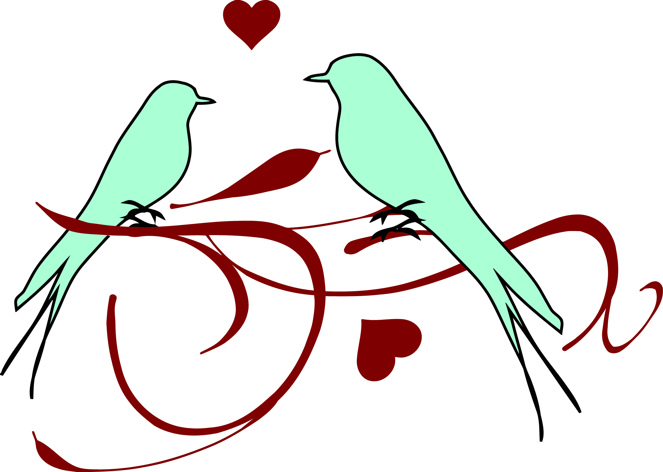 Lovebirds PNG Free File Download