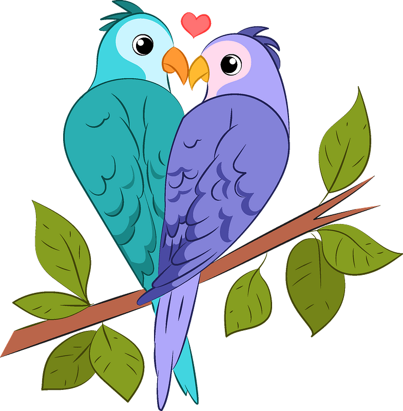 Lovebirds PNG Images HD
