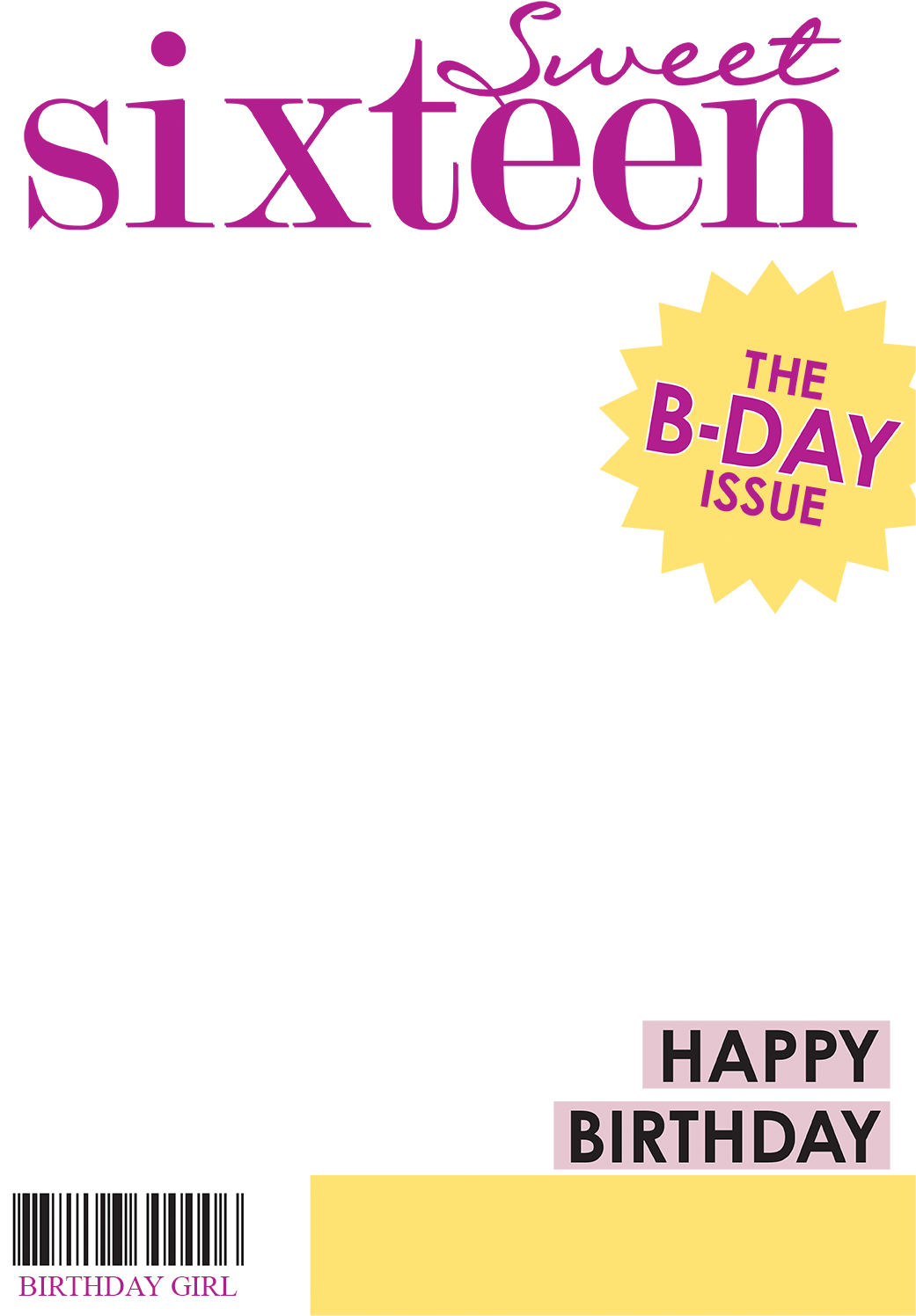 Magazine Cover Background PNG Image