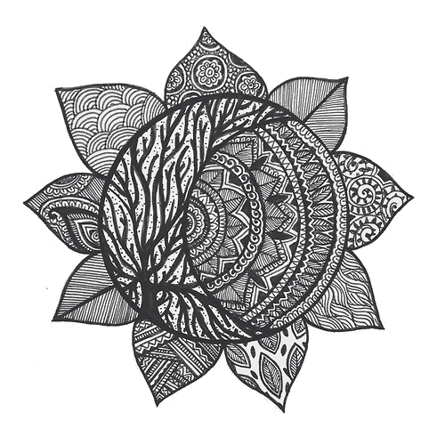 Mandala Tattoos Background PNG