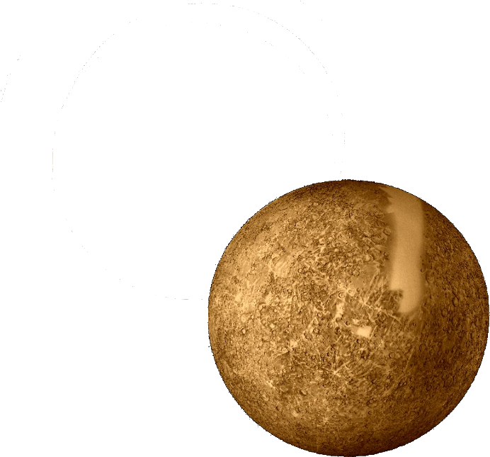 Mercury Planet Background PNG Image