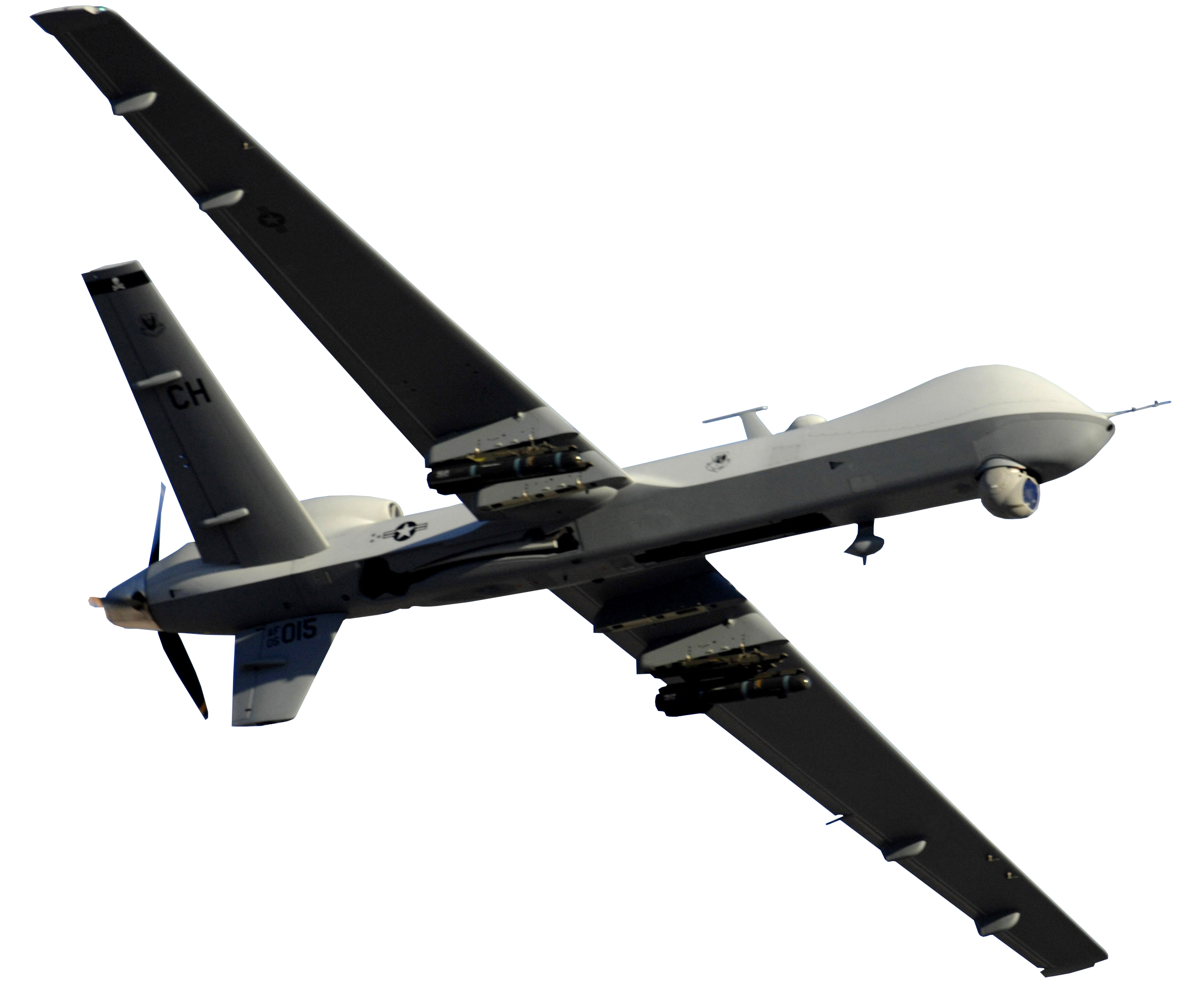 Military Drone No Background
