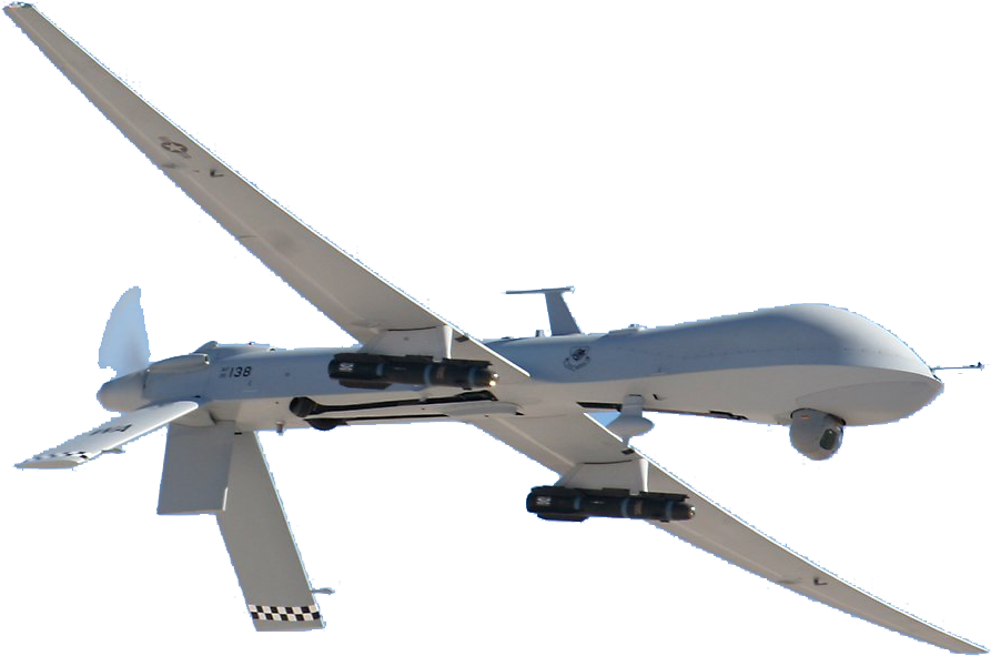 Military Drone Transparent File