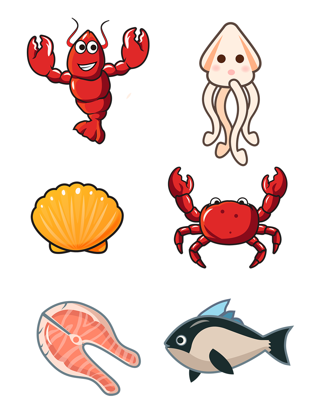 Seafood PNG Clipart Background