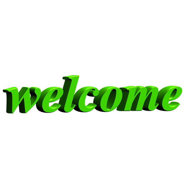 Welcome Word Text PNG Background