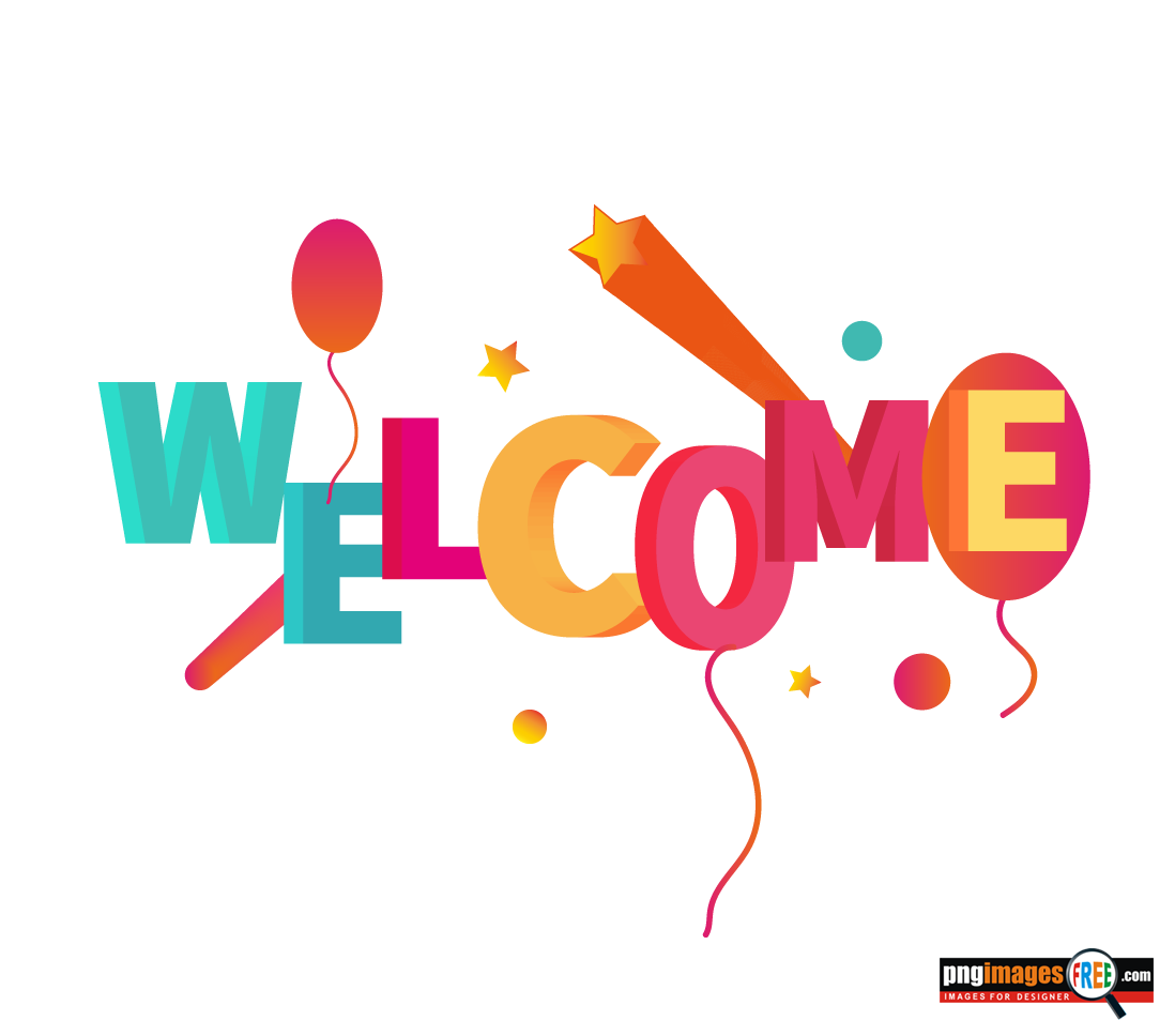 Welcome Word Transparent File