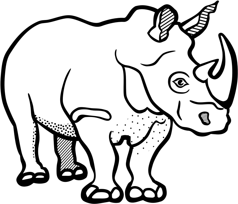 White Rhinoceros Download Free PNG